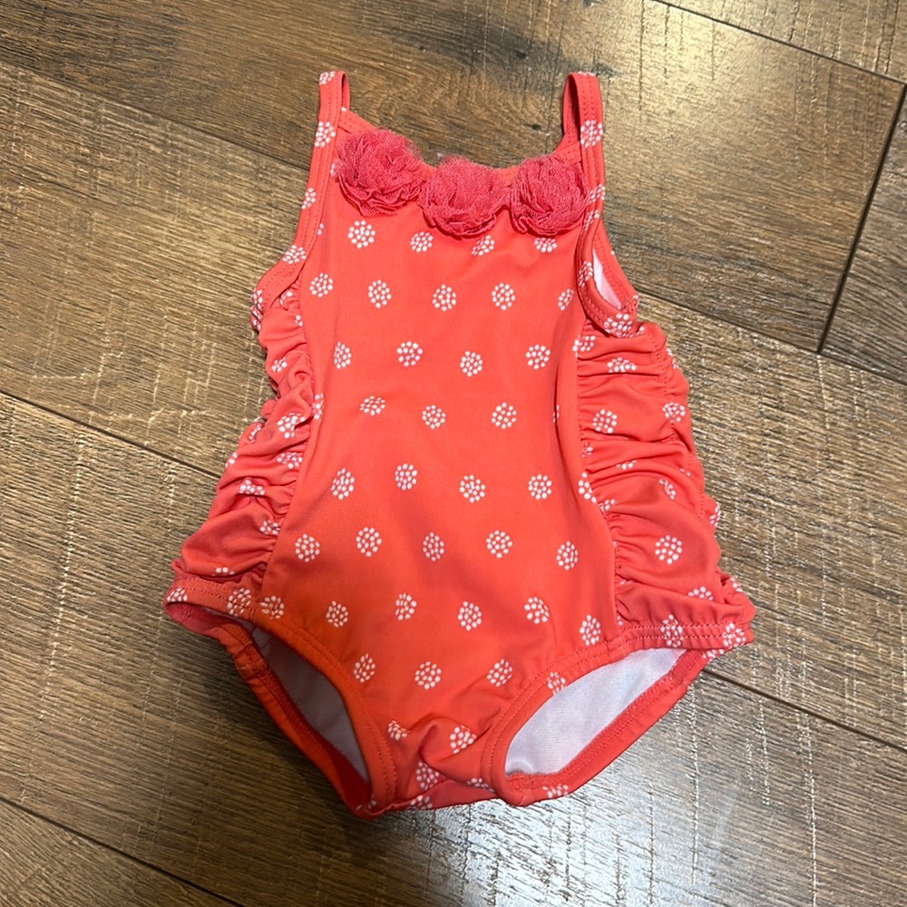 Coral One Piece Bathing Suit
